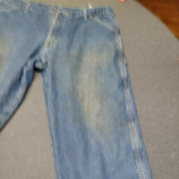 Wrangler Rugged Wear Fleece Lined Relaxed Carpenter Jeans 38 x 30 - Picture 3 of 9